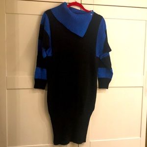 VINTAGE 80s Mint Condition Sparkle Sweater Dress S